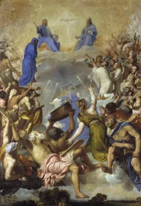 Gnadenstuhl Gallery: Gloria, 1551-1554. Artist: Titian (1488-1576)