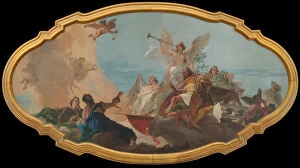 Fama Collection: The Glorification of the Barbaro Family, ca. 1750. Creator: Giovanni Battista Tiepolo