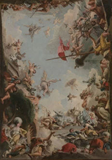 Tiepolo Gallery: The Glorification of the Giustiniani Family, 1783. Creator: Giovanni Domenico Tiepolo