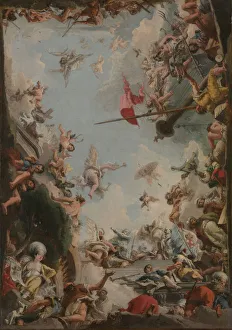 The Glorification of the Giustiniani Family, 1783. Creator: Giovanni Domenico Tiepolo The Glorification of the Giustiniani Family, 1783. Creator: Giovanni Domenico Tiepolo