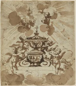 Glorification Prints: Glorification of the Host, c. 1700. Creator: Unknown