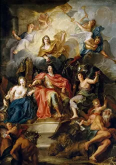 The glorification of Louis XIV. Artist: Coypel, Antoine (1661-1722)