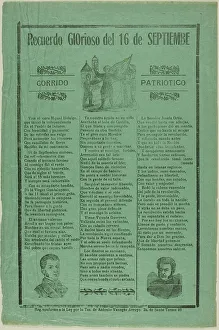 Spanish Text Prints: Glorious Remembrance of September 16th