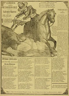 Spanish Text Prints: Glorious Success of Ponciano Díaz and His Brave Charros in the Bull Rings of Madrid