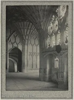 Gloucester Cathedral - Cloisters: South and West Alleys, c. 1900. Creator: Frederick H