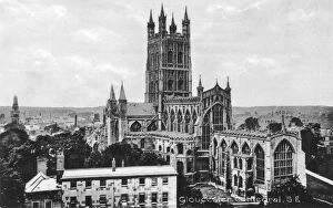 Images Dated 1st April 2008: Gloucester Cathedral, Gloucester, Gloucestershire, early 20th century