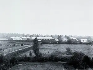 Epidemic Prints: Gloucester smallpox epidemic, 1896: the isolation hospital seen from outside