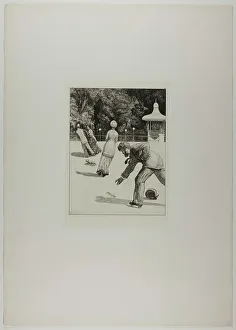 Walking Away Prints: A Glove: Action, 1881. Creator: Max Klinger
