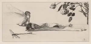 1857 1920 Prints: A Glove: Amor, 1880. Creator: Max Klinger (German, 1857-1920)