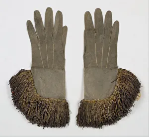 Fringes Prints: Gloves, British, 1680-1710. Creator: Unknown
