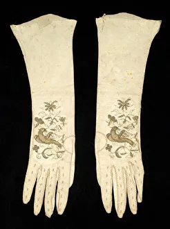Brooklyn Museum Prints: Gloves, British, early 18th century. Creator: Unknown