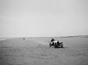 Speed Trial Prints: GN competing in the Porthcawl Speed Trials, Wales, 1922. Artist: Bill Brunell