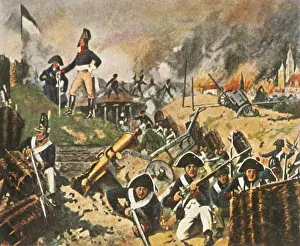 Rampart Prints: Gneisenau and Nettelbeck on the ramparts of Kolberg, 1807, (1936). Creator: Unknown