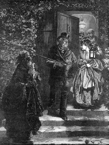 Front Door Prints: The Last to Go, drawn by F. Barnard