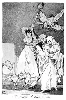 There they go, plucked, 1799. Artist: Francisco Goya