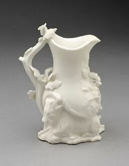 Chelsea Porcelain Gallery: Goat and Bee Cream Jug, Chelsea, c. 1745. Creator: Chelsea Porcelain Manufactory