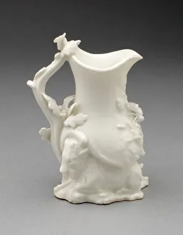 Chelsea Prints: Goat and Bee Cream Jug, Chelsea, c. 1745. Creator: Chelsea Porcelain Manufactory