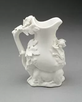 Goat and Bee Cream Jug, Coalport, c. 1830. Creator: Coalport Porcelain Factory