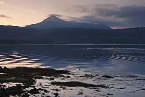 North Ayrshire Prints: Goatfell across Brodick Bay, Arran, North Ayrshire, Scotland
