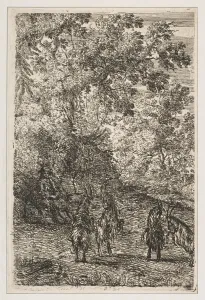 Goatherd Prints: Four Goats (Left Section of The Goats), ca. 1630-33. Creator: Claude Lorrain