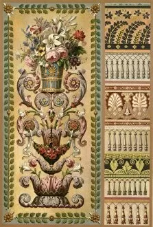 Geometrical Collection: Gobelins tapestry and lacework, France and Germany, early 19th century, (1898). Creator: Unknown