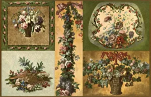 Tulipa Prints: Gobelins weaving, France, 18th century, (1898). Creator: Unknown