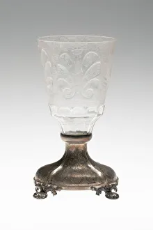 Goblet, Bohemia, c. 1745 (glass) 1850 (mount). Creator: Christopher Gottfried Schneider Goblet, Bohemia, c. 1745 (glass) 1850 (mount). Creator: Christopher Gottfried Schneider