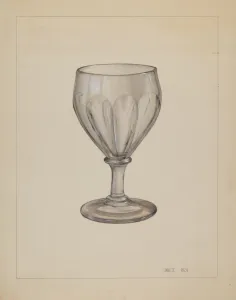 Goblet, c. 1936. Creator: Janet Riza