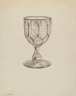 Cut Glass Collection: Goblet, c. 1939. Creator: Michael Fenga