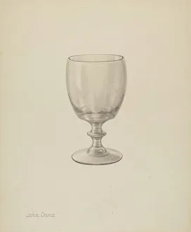 Dana John Prints: Goblet, c. 1940. Creator: John Dana