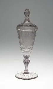 Silesia Prints: Goblet with Cover, Silesia, c. 1750. Creator: Christopher Gottfried Schneider