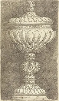 Pomegranate Prints: Goblet with Pomegranate on the Knob, c. 1520/1525. Creator: Albrecht Altdorfer