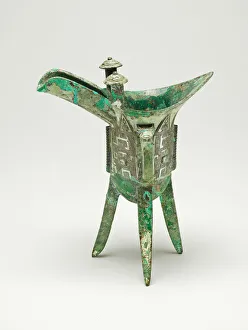 12th Century Bc Gallery: Goblet, Shang dynasty ( about 1600-1046 BC ), 12th / 11th centry BC. Creator: Unknown
