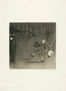 Helen Hyde Prints: Goblin Lanterns, 1906. Creator: Helen Hyde