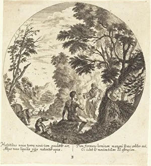 Wolfgang The Elder Georg Andreas Prints: God Creating Man, 1665. Creator: Georg Andreas Wolfgang