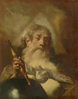 Giambattista Piazetta Prints: God the Father, 1710-1730. Creator: Giovanni Battista Piazzetta
