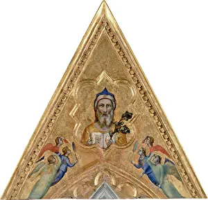 The Creation Prints: God the Father with Angels. (From the Baroncelli Polyptych)