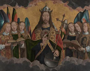 Scores Prints: God the Father with Singing Angels