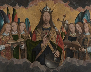 Heavenly Prints: God the Father with Singing Angels, 1483-1494. Creator: Hans Memling