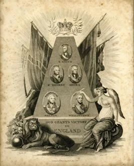 Wellington Collection: God Grants Victory to England, 1816. Creator: Unknown