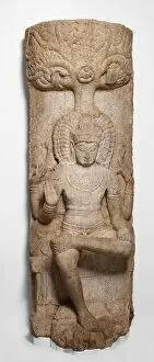 Granite Gallery: God Shiva as the Supreme Teacher (Dakshinamurti), 10th century. Creator: Unknown