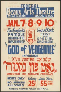 God of Vengeance, Los Angeles, [193-]. Creator: Unknown
