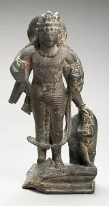 Vishnu Prints: The God Vishnu, 7th century. Creator: Unknown