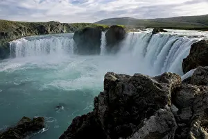 Tom Artin Prints: Godafoss Falls, Iceland. Creator: Tom Artin