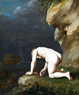 Calypso Collection: The Goddess Calypso rescues Ulysses, 1630. Artist: Poelenburgh, Cornelis, van (1594 / 95-1667)