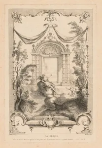 The Goddess, Diana on the Clouds. Creator: Gabriel Huquier (French, 1695-1772)