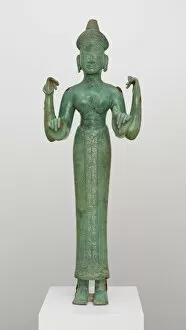 Arms Collection: A Goddess, possibly Uma, Champa period, 9th / 10th century. Creator: Unknown
