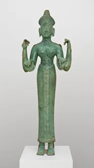 Arms Collection: A Goddess, possibly Uma, Champa period, 9th / 10th century. Creator: Unknown