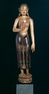 Goddess Tara with Hand in Gesture of Reassurance (Abhayamudra), 15th century
