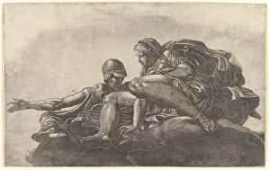 Two Gods on a Cloud, mid-16th century. Creator: Attributed to Master FG (Italian